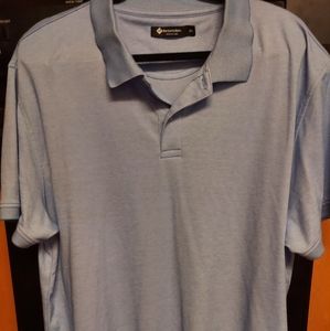 Members mark luxe style blue polo shirt 2x